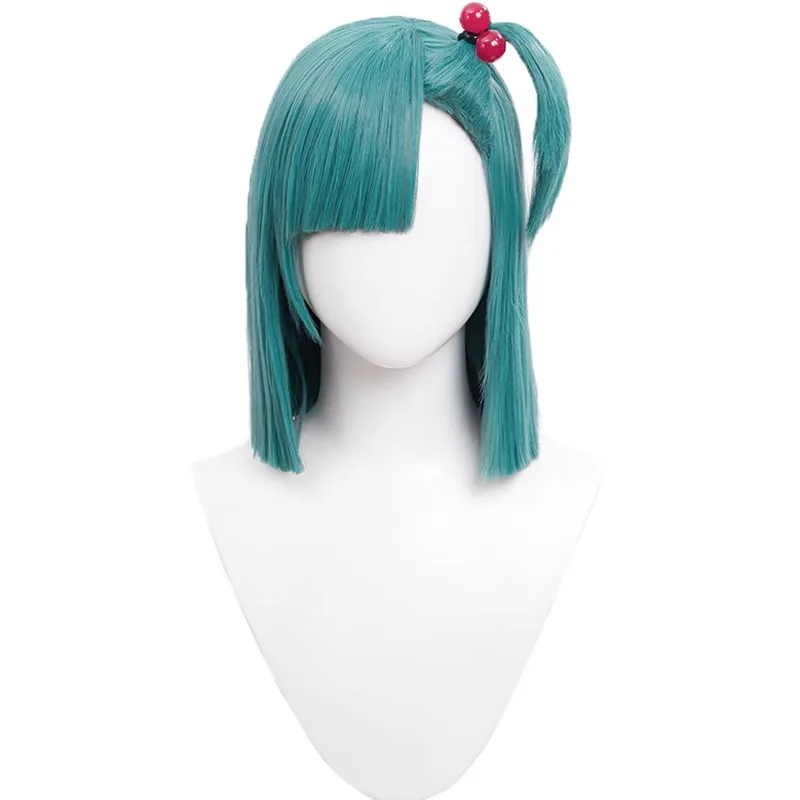 Pilates Yoga Gym - Bulma cosplay peruca feminina azul verde