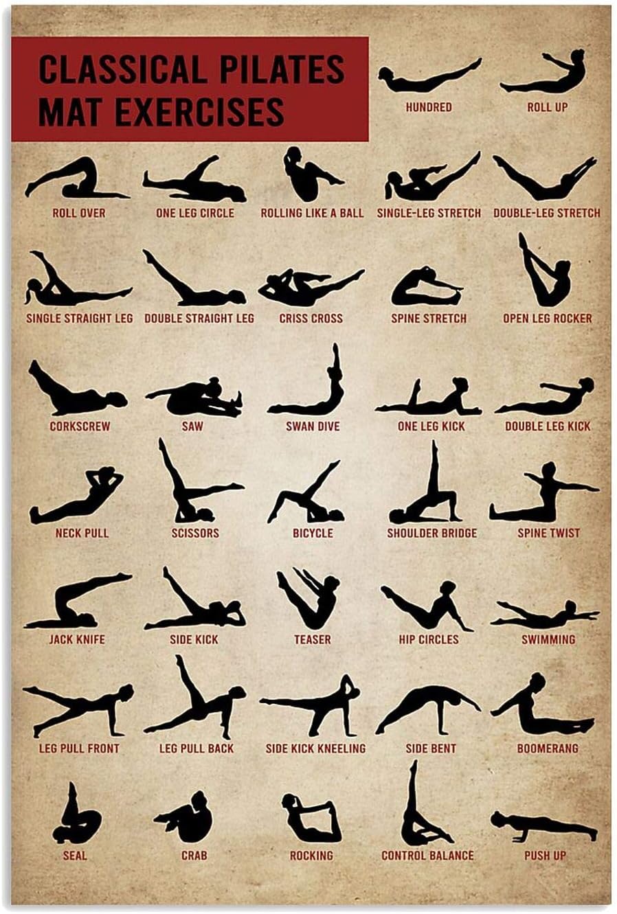 Pilates Yoga Room - Clássico pilates esteira exercícios sinais de