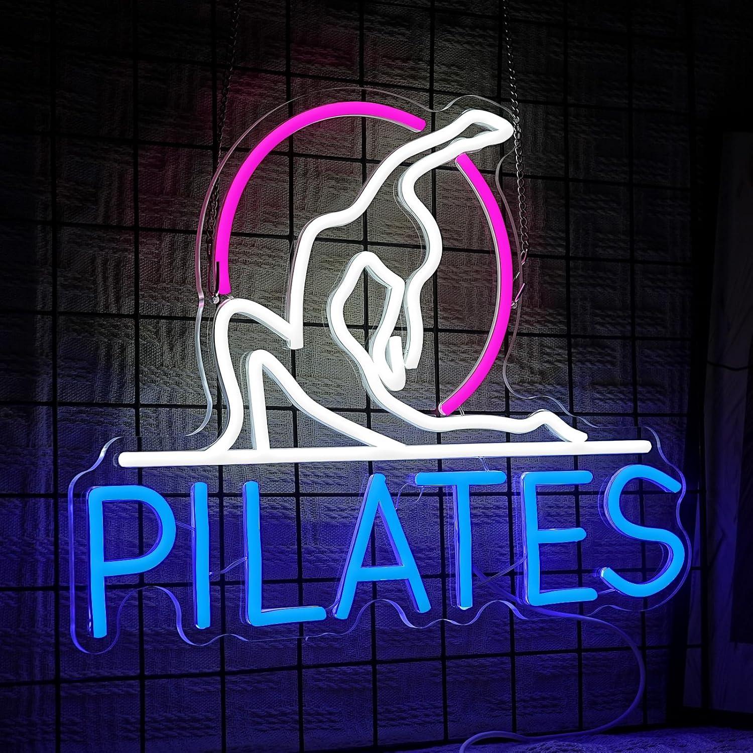Letreiro Neon Yoga Pilates com - Pilates Yoga Room avaliação e preço