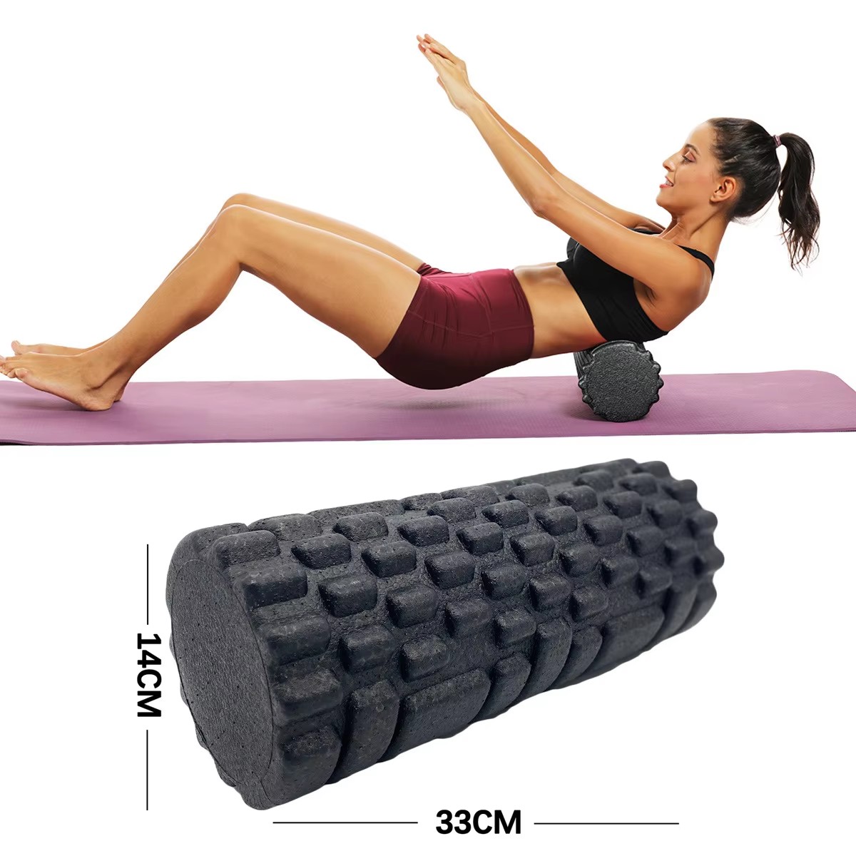 30/33cm rolo de espuma de fitn - Pilates Yoga Shoes avaliação e preço