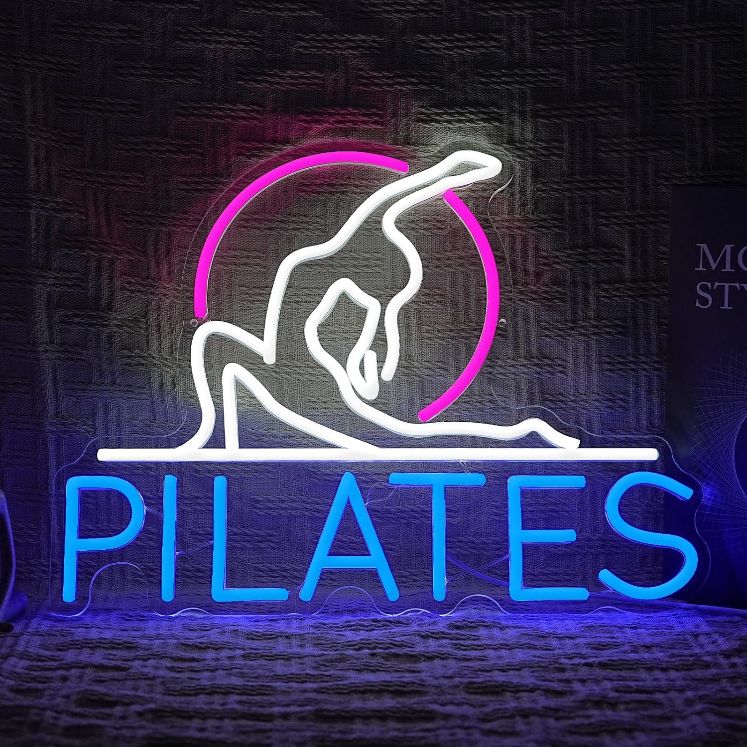 Letreiro Neon Pilates para Est - Pilates Yoga Room avaliação e preço