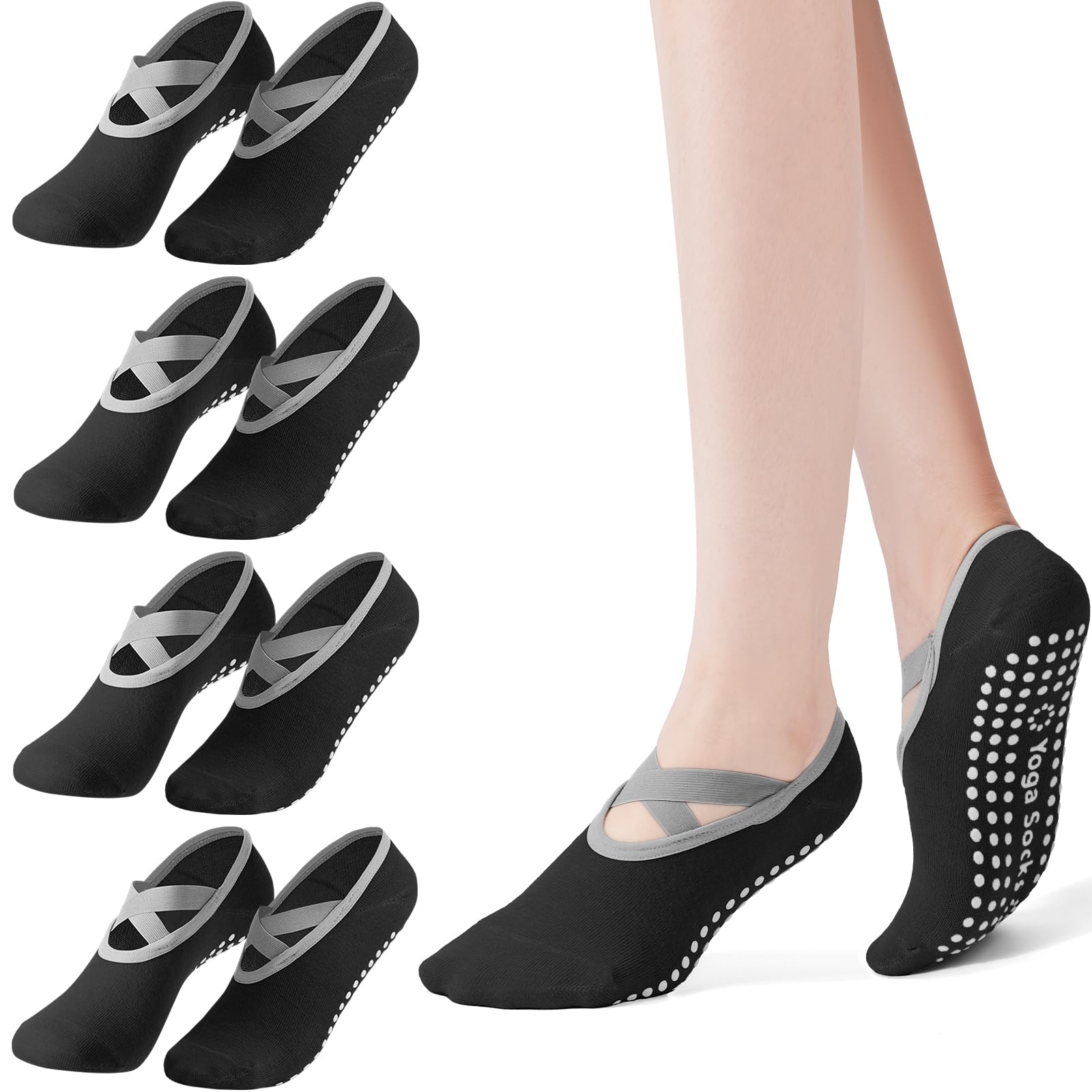 Pacote de 4 meias femininas de - Pilates Yoga Bag avaliação e preço