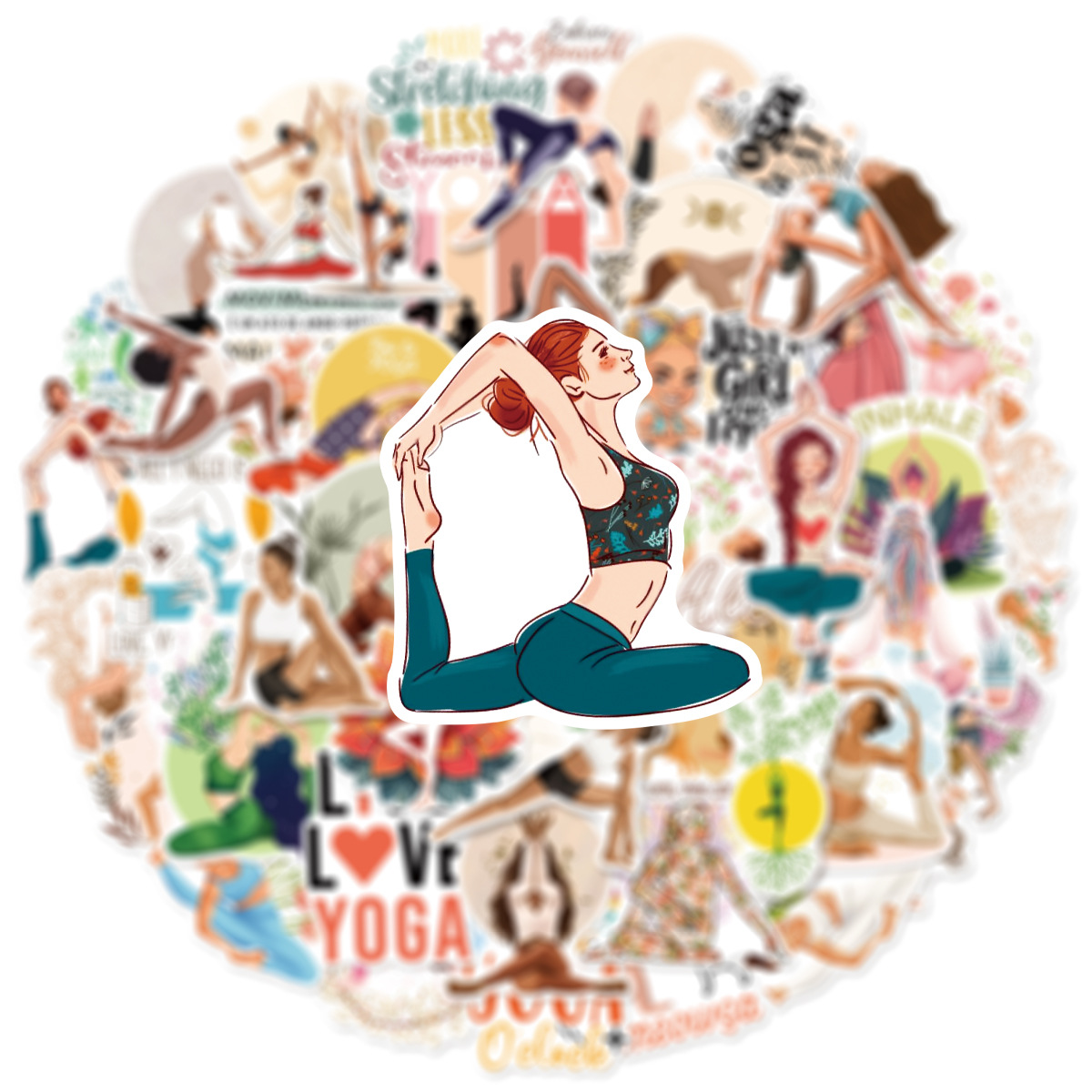 10/50PCS Adesivos de Graffiti  - Pilates Yoga Bag avaliação e preço