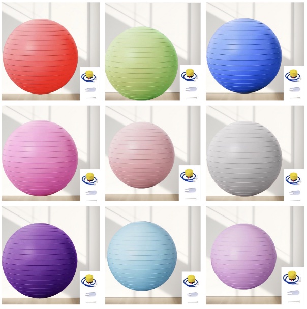 Bola de yoga 75cm, equipamento - Pilates Toning Ball avaliação e preço
