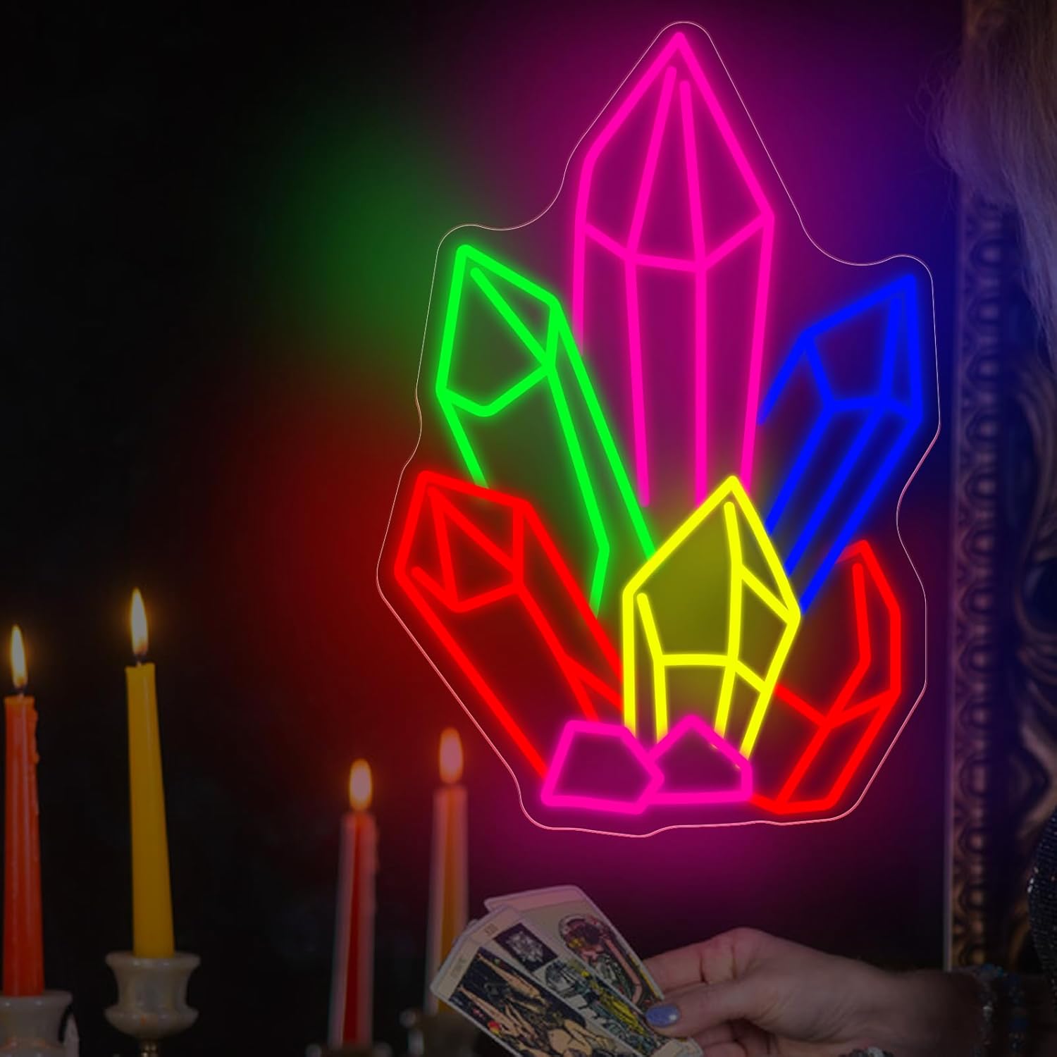 Letreiro Neon de Cristais e Pe - Pilates Yoga Room avaliação e preço