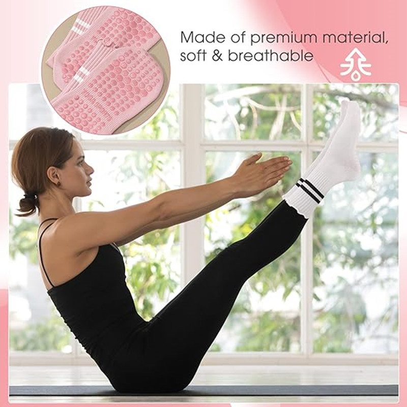 1 Par de Meias de Pilates com  - Pilates Yoga And Barre avaliação e preço